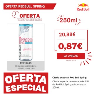 PROMO 62330 RED BULL SPRING 250 ML 24U