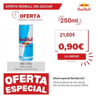PROMO 44389 RED BULL S/A 250 ML 24U