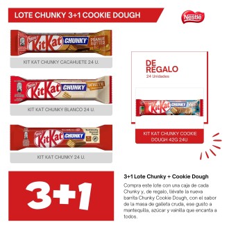 LOTE CHUNKY 3+1 COOKIE DOUGH