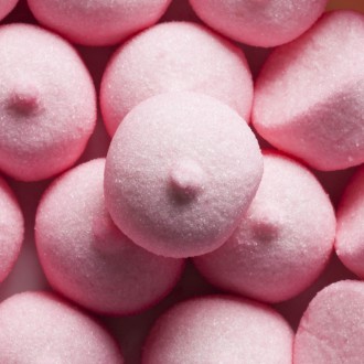 BOLAS MASMELO ROSAS 100 U