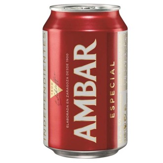 LATA AMBAR 0,33L 18 U*