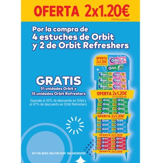 LOTE ORBIT GRAGEA-REFRESHERS 2X1,20€