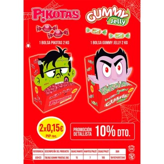 TOLVA GUMMY 2KG + PIKOTAS 2KG HALLOWEEN