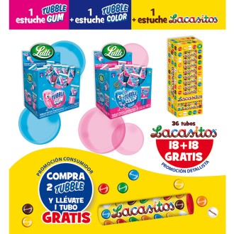 LOTE TUBY GUM 2 + TUBO LACASITOS 26+10 U