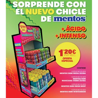 LOTE MENTOS GUM SOUR 1.20 € 40 U