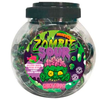 BOTE ZOMBIE SOUR RELLE COOL CANDIES 60U