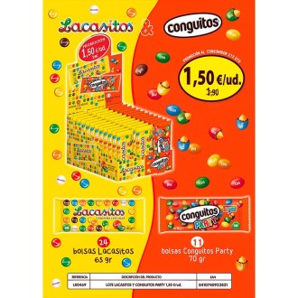 LOTE LACASITOS Y PARTY 1,50€ 36 U