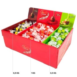 LINDT BOMBONES LINDOR CAJA MIXTA 2KG