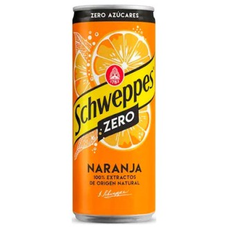 LATA TONICA NARANJA ZERO SCHWEPPES 24 U