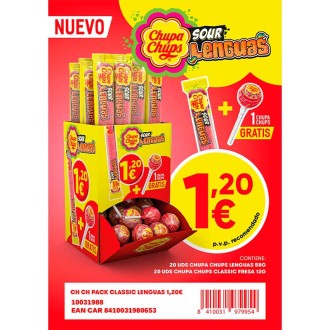 LOTE CHUPA CHUPS + LENGUAS 2x1,20€ 40U