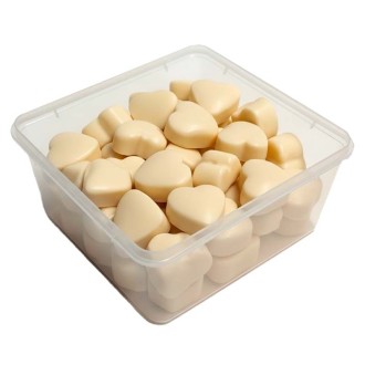 TARRO CORAZONES NUBE CHOCO BLANCO 50U APROX