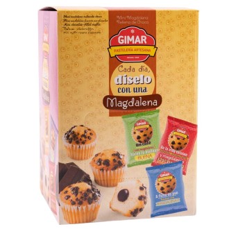 MINI MAGDALENAS CHOCO GIMAR (115U APROX) 1,5KG