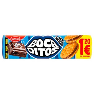 CUETARA BOCADITOS SALTED CHOCOLATE 1.2€ 150GR 15U