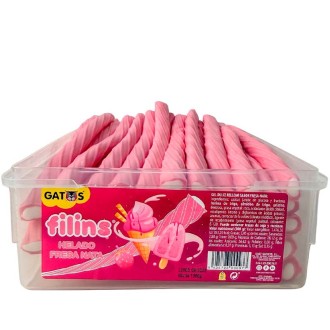 GATOS FILINS HELADO FRESA NATA 60U
