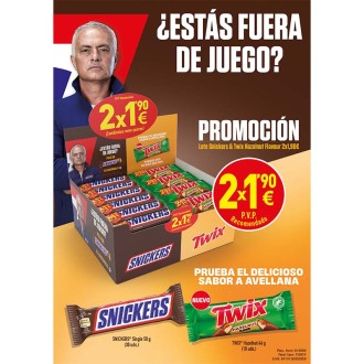 LOTE TWIX AVELLANA + SNICKER 2 X 1,90 €