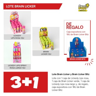 DISGO LOTE 3+1 BRAIN LICKER Y BITZ 54U