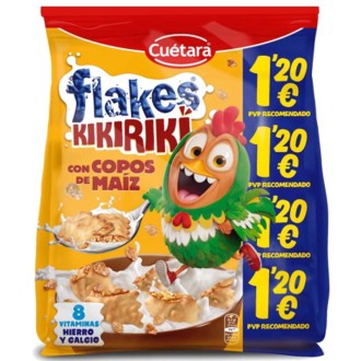CHOCO FLAKES KIKIRIKI 120 GR (1,20€) 7U