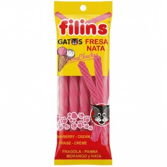 GATOS FILINS HELADO NATA FRESA 20 U.